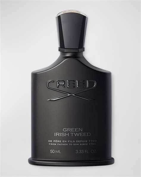 creed green irish tweed bottle.